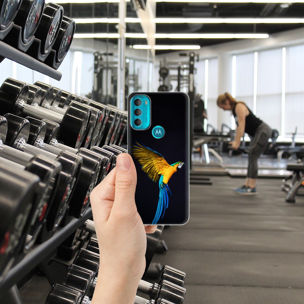 Motorola Moto G71 5G TPU Hoesje Papegaai B2C Telecom