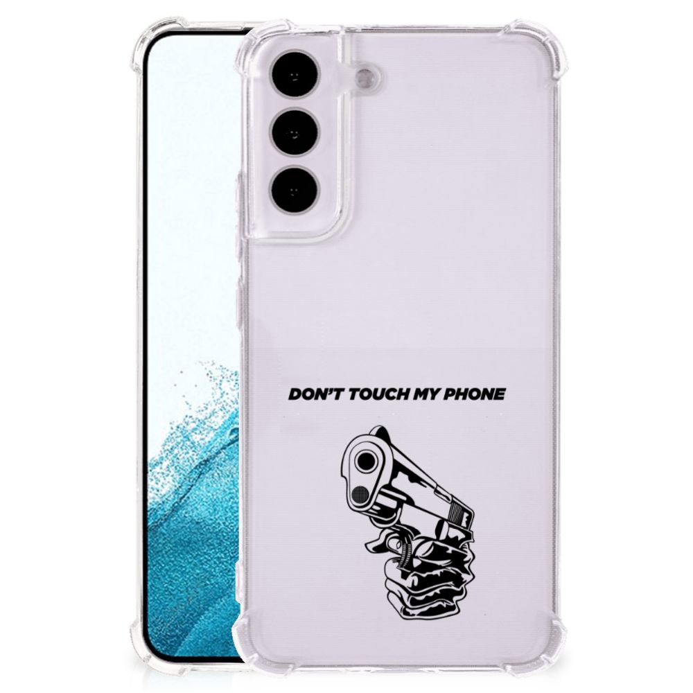 Samsung Galaxy S22 Anti Shock Case Gun Don't Touch My Phone B2C Telecom