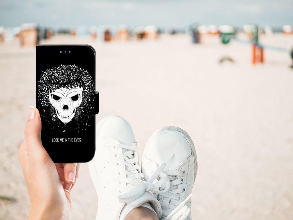 Telefoonhoesje met Naam Samsung Galaxy S10e Skull Hair