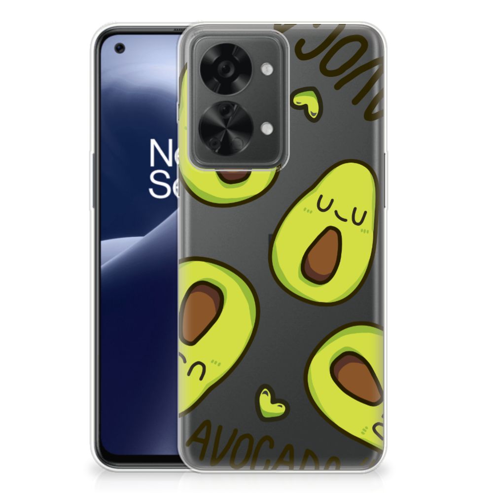 OnePlus Nord 2T Telefoonhoesje met Naam Avocado Singing B2C Telecom
