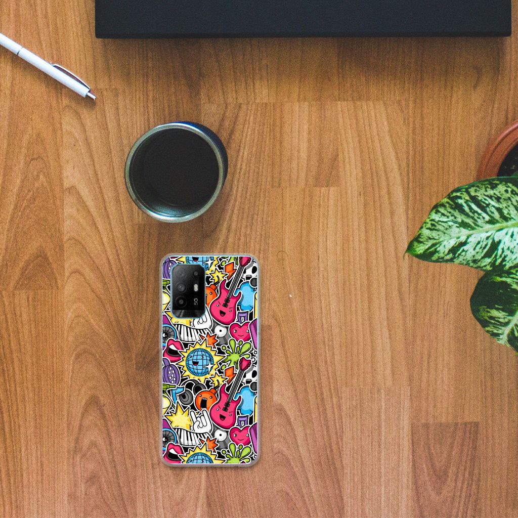 OPPO A94 5G | Reno5 Z Silicone Back Cover Punk Rock B2C Telecom