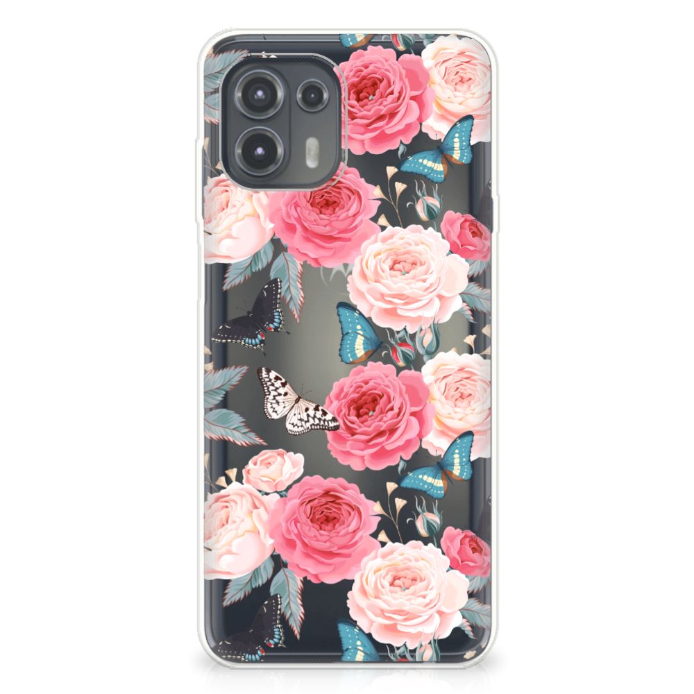 Motorola Edge 20 Lite TPU Case Butterfly Roses B2C Telecom