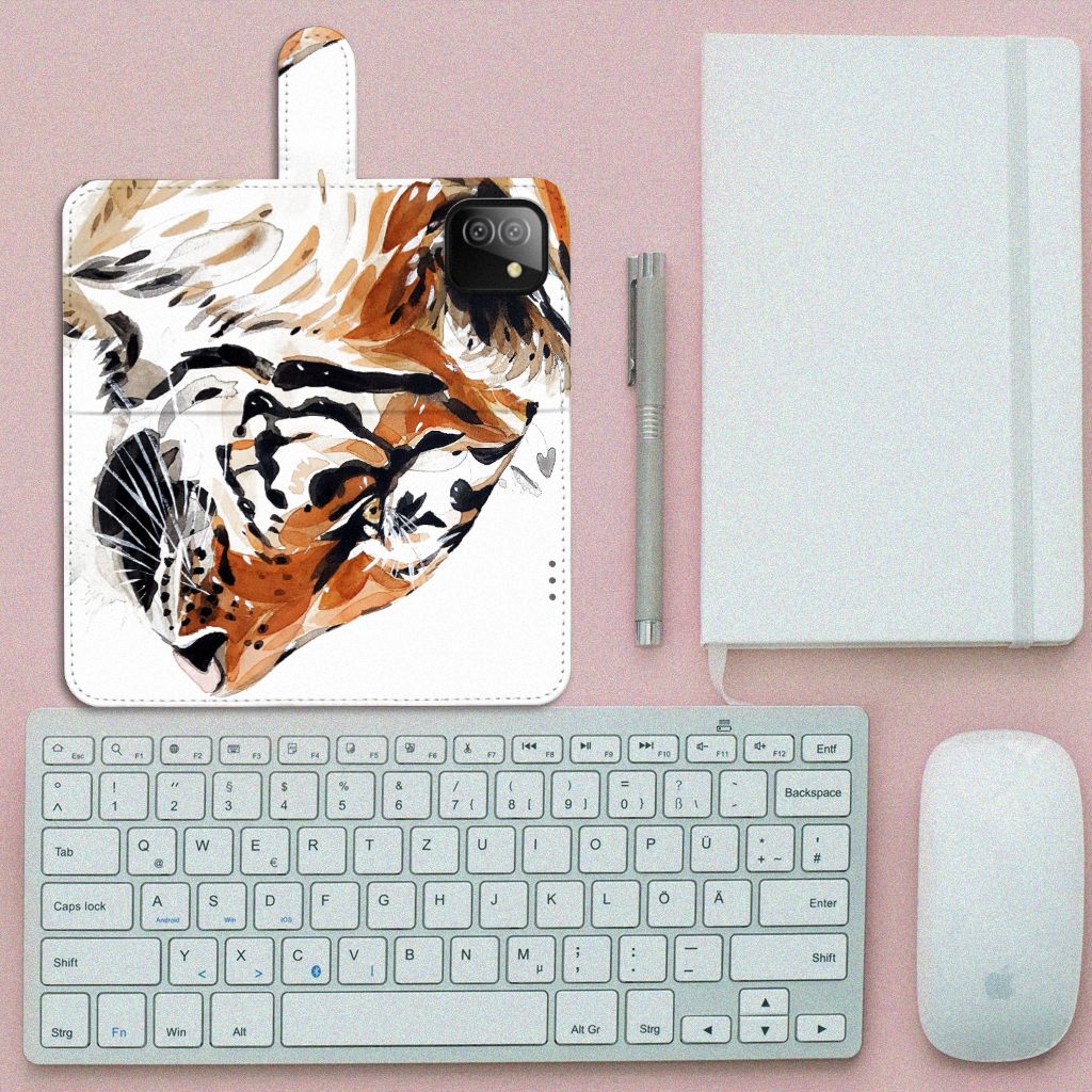 Hoesje Samsung Galaxy A03 Watercolor Tiger