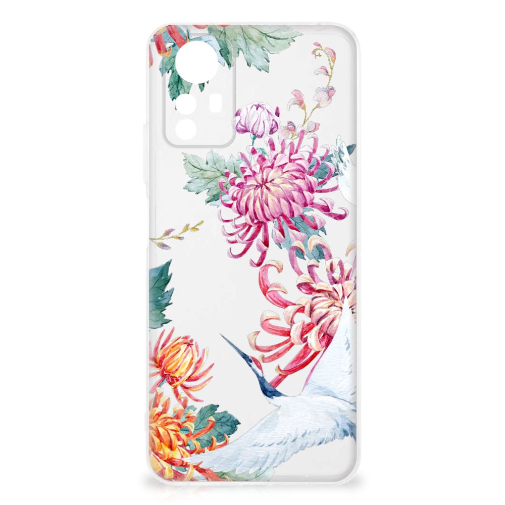 Xiaomi Redmi Note 12S TPU Hoesje Bird Flowers