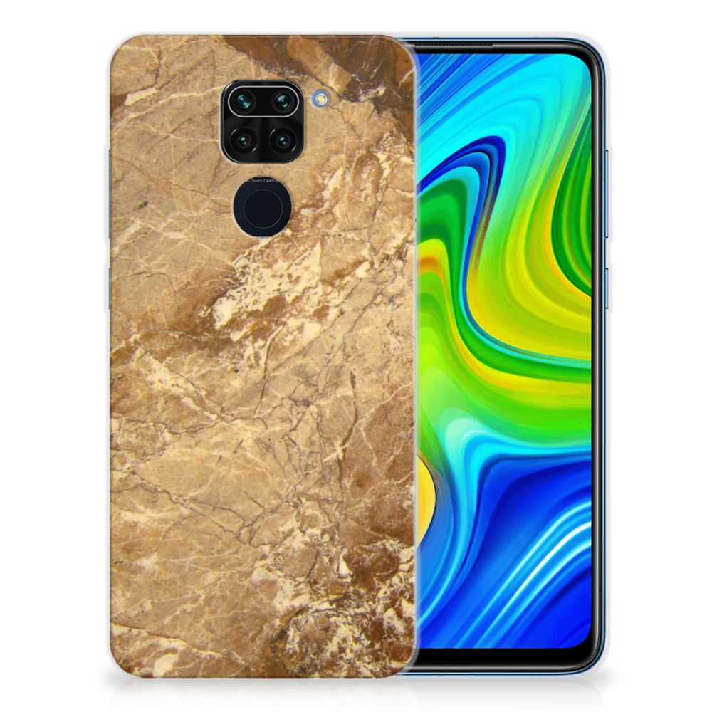 Xiaomi Redmi Note9 TPU Siliconen Hoesje Marmer Creme B2C Telecom