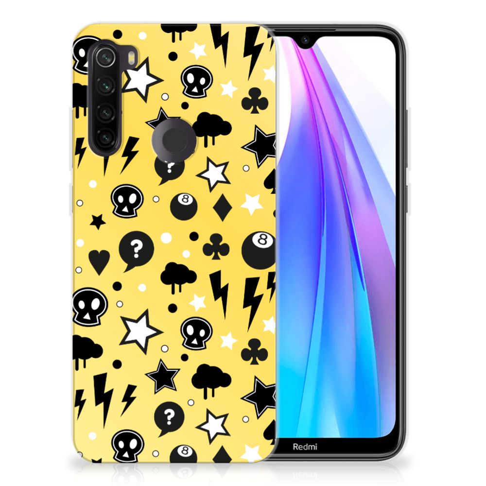Silicone Back Case Xiaomi Redmi Note 8T Punk Geel
