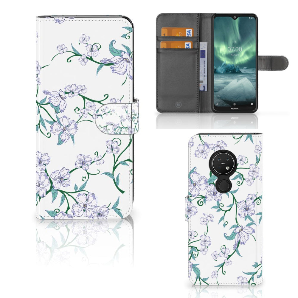 Nokia 7.2 | Nokia 6.2 Uniek Hoesje Blossom White