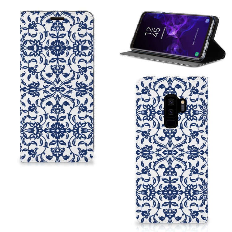 Samsung Galaxy S9 Plus Smart Cover Flower Blue