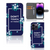 iPhone 15 Pro Max Portemonnee Hoesje Flowers Blue DTMP met bloemdecor en tekst "DON'T TOUCH MY PHONE"