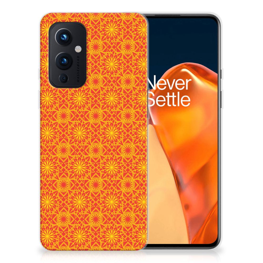 OnePlus 9 TPU bumper Batik Oranje