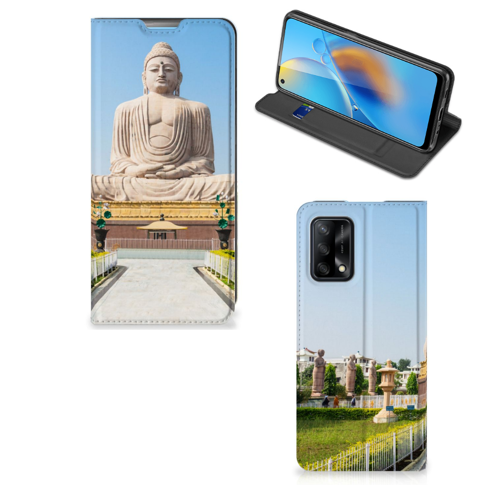 OPPO A74 4G Book Cover Boeddha - B2C Telecom