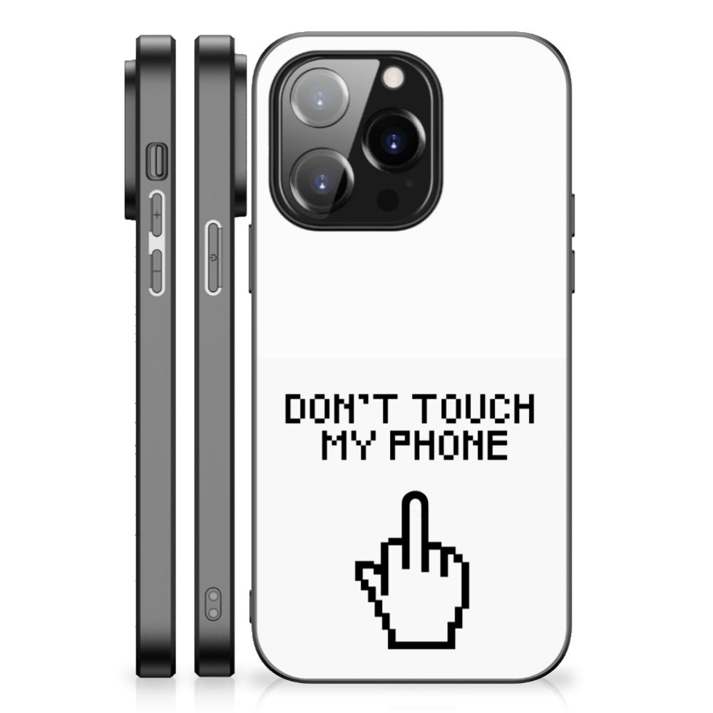 iPhone 14 Pro Telefoon Hoesje Finger Don't Touch My Phone B2C Telecom