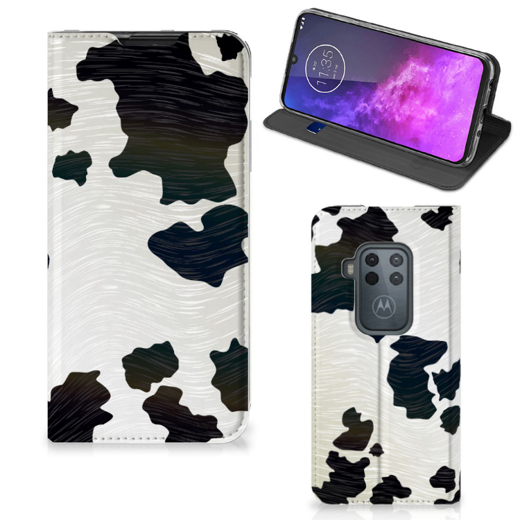 Motorola One Zoom Hoesje maken Koeienvlekken - B2C Telecom