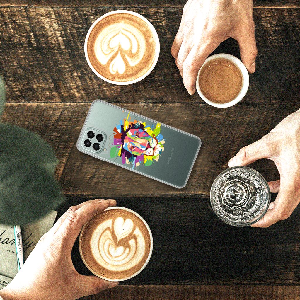 Samsung Galaxy M33 Telefoonhoesje met Naam Lion Color B2C Telecom