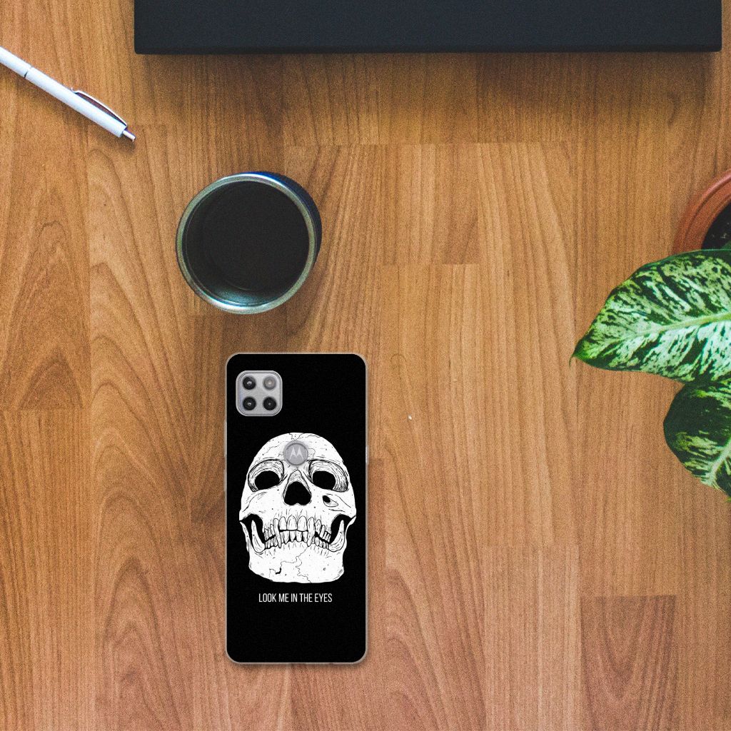 Silicone Back Case Motorola Moto G 5G Skull Eyes B2C Telecom