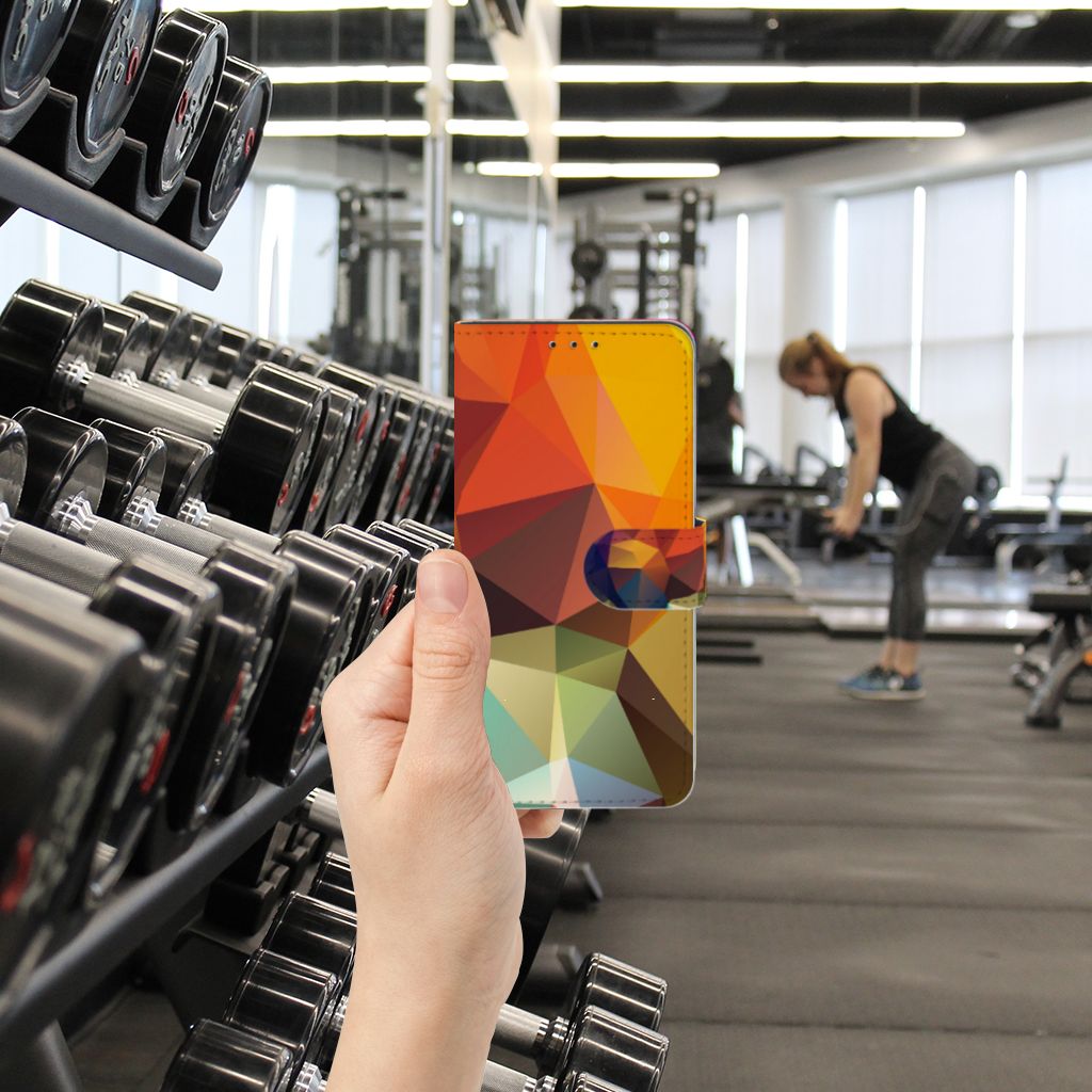 Xiaomi Mi 9 Lite Book Case Polygon Color