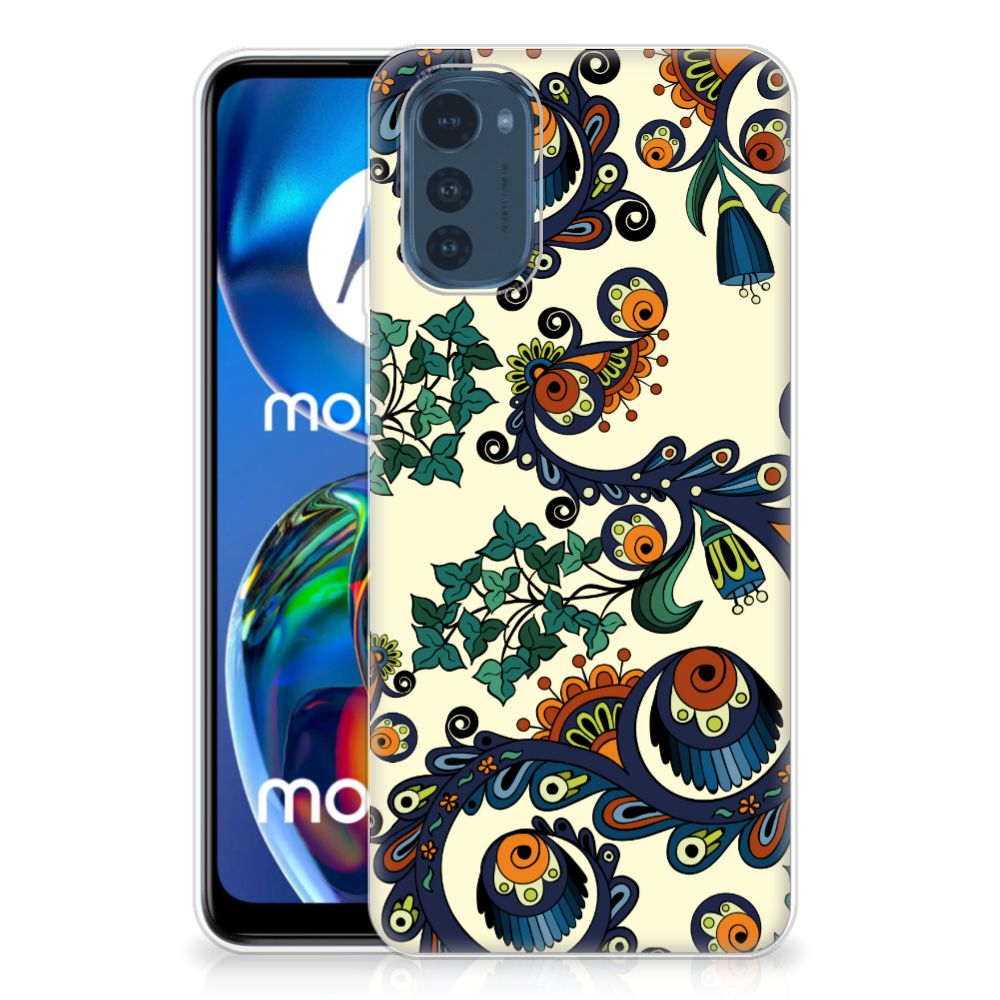 Siliconen Hoesje Motorola Moto E32/E32s Barok Flower B2C Telecom