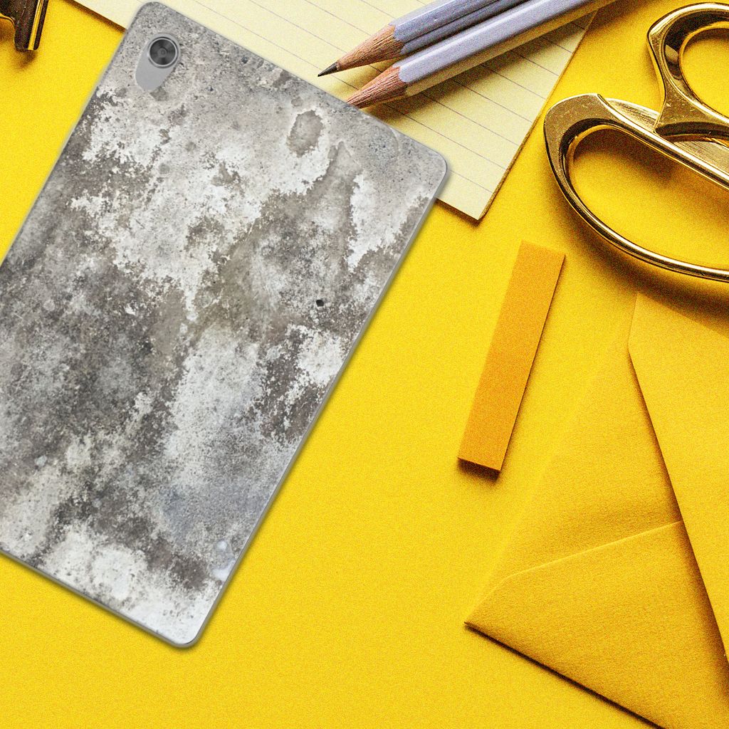 Lenovo Tab M10 HD (2de generatie) Tablet Back Cover Beton Print - B2C Telecom