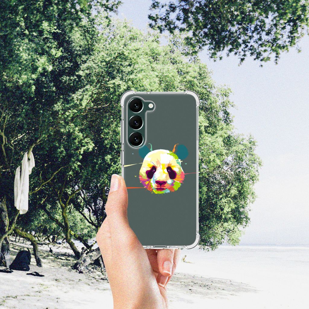 Samsung Galaxy S23 Plus Stevig Bumper Hoesje Panda Color B2C Telecom
