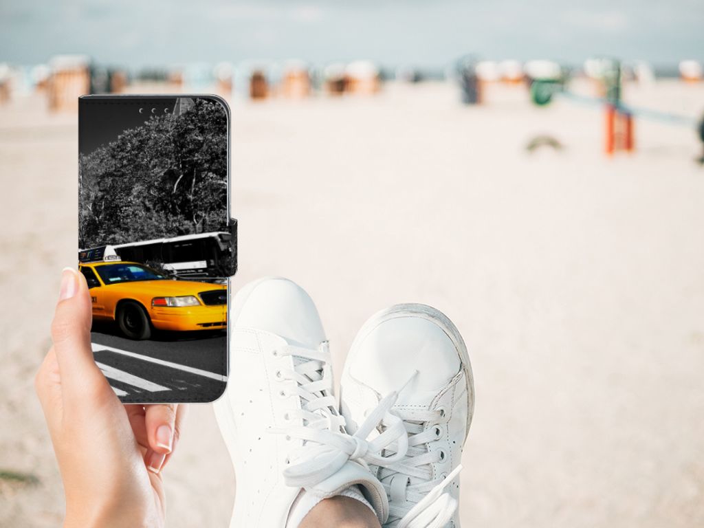 Samsung Galaxy M10 Flip Cover New York Taxi