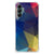 Samsung Galaxy A14 5G/4G Shockproof Case Polygon Dark with colorful geometric design.