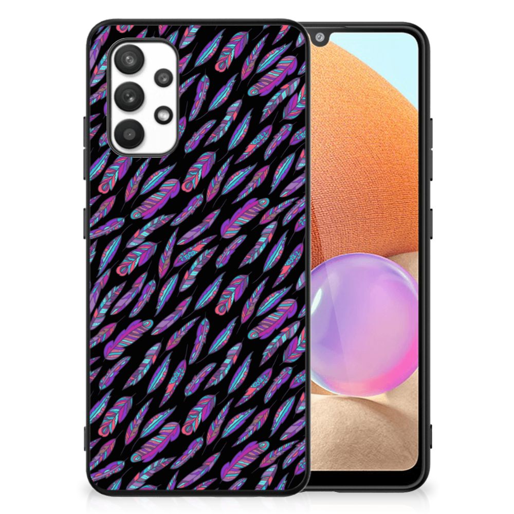 Samsung Galaxy A32 4G | A32 5G Enterprise Editie Back Case Feathers Color