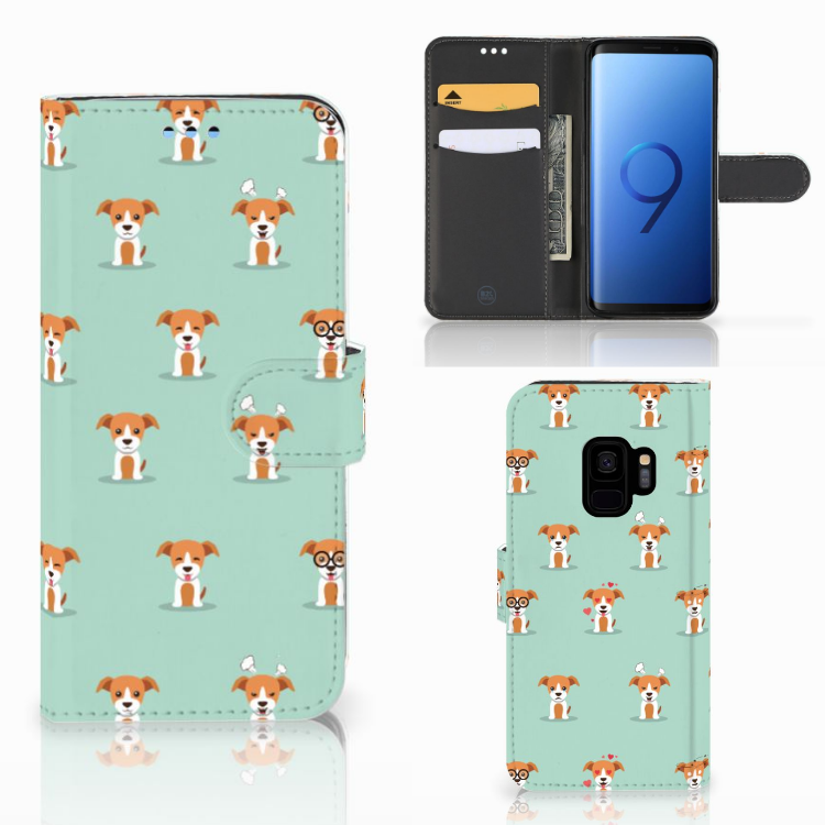 Samsung Galaxy S9 Telefoonhoesje met Pasjes Pups