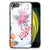 iPhone SE 2022 | SE 2020 | 7/8 Dierenprint Telefoonhoesje Bird Flowers met bloemen en een crane design.