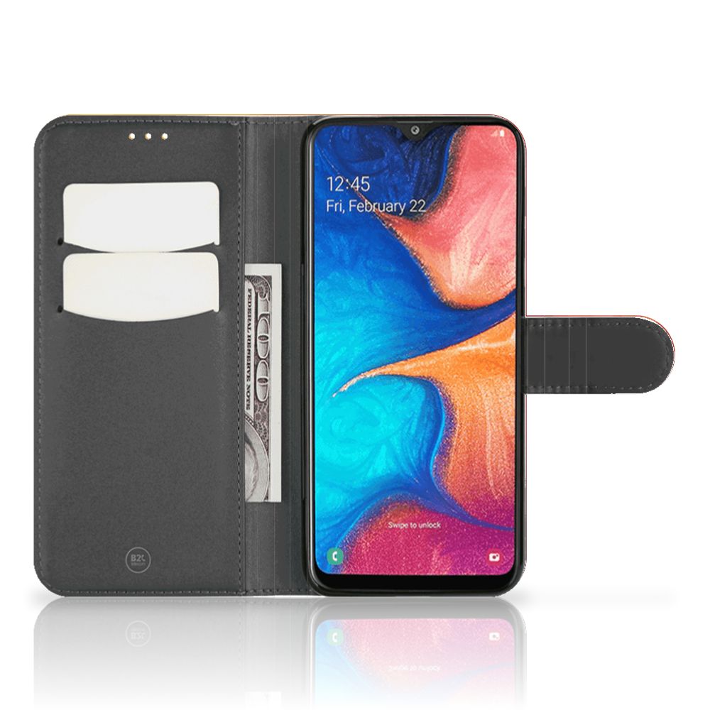 Book Case voor Samsung Galaxy A30 Polygon Red