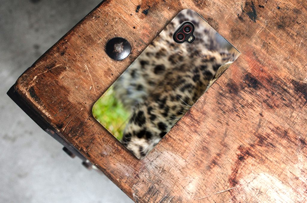 Samsung Galaxy Xcover 6 Pro Hoesje maken Baby Luipaard - B2C Telecom