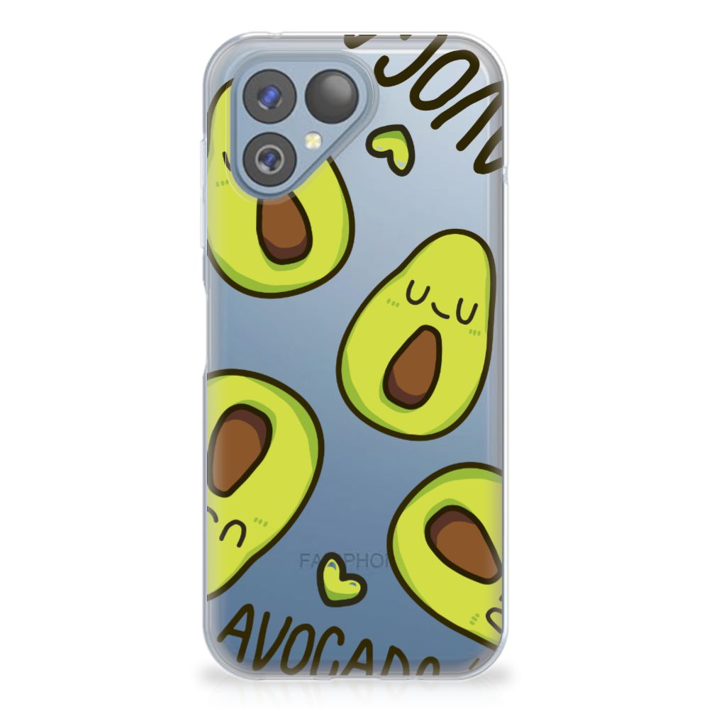 Fairphone 5 Telefoonhoesje met Naam Avocado Singing