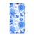 Smart Cover voor iPhone 13 Pro Flowers Blue met prachtig Delftsblauw bloemenontwerp en vlinders.