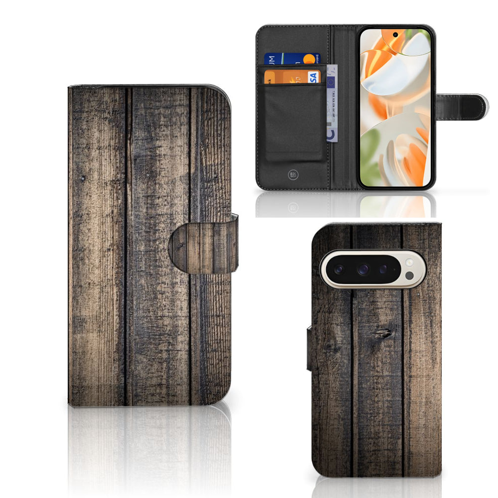 Google Pixel 9 | 9 Pro Book Style Case Steigerhout