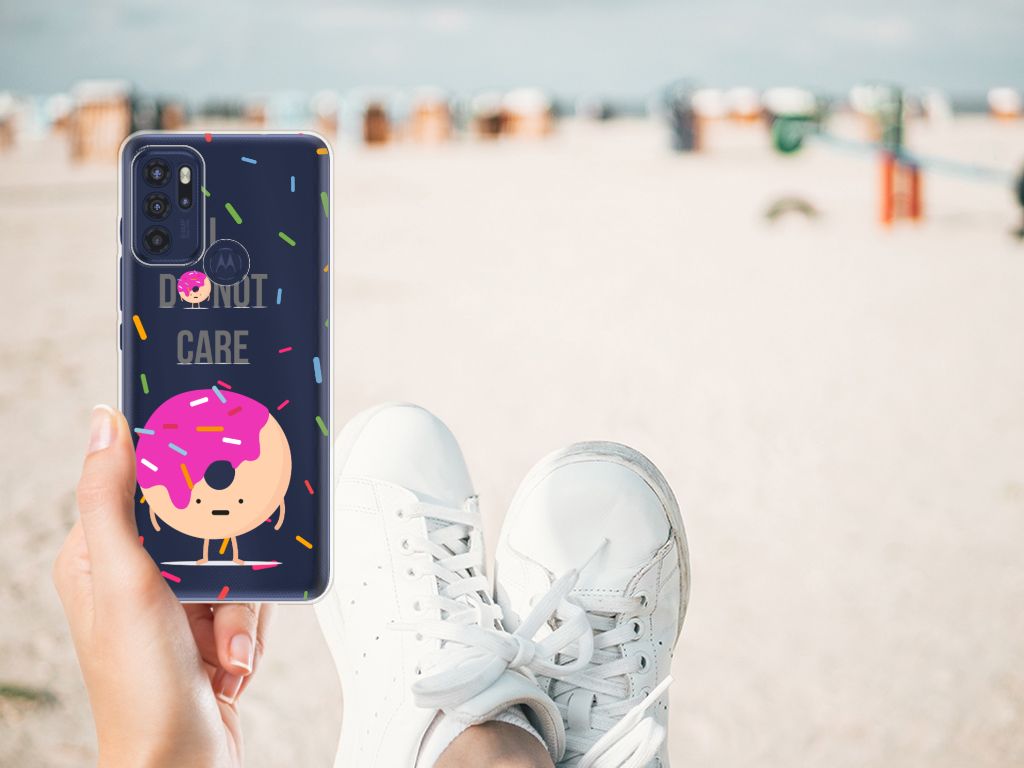 Motorola Moto G60s Siliconen Case Donut Roze B2C Telecom
