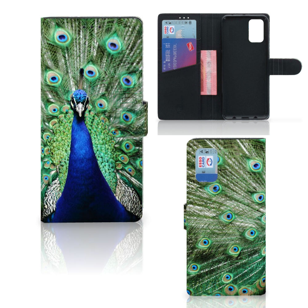 Samsung Galaxy A02s | M02s Telefoonhoesje met Pasjes Pauw