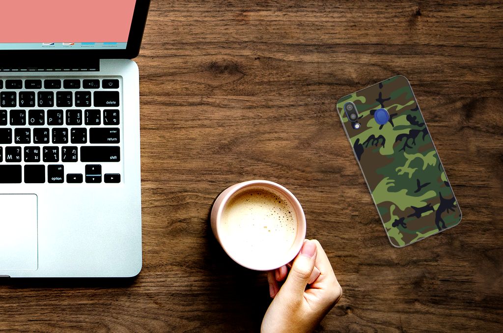 Samsung Galaxy M20 (Power) TPU bumper Army Dark