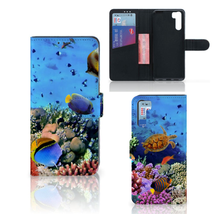 OPPO A91 | Reno3 Telefoonhoesje met Pasjes Vissen