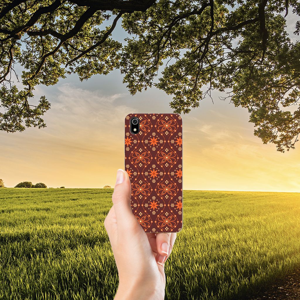 Xiaomi Redmi 7A TPU bumper Batik Brown