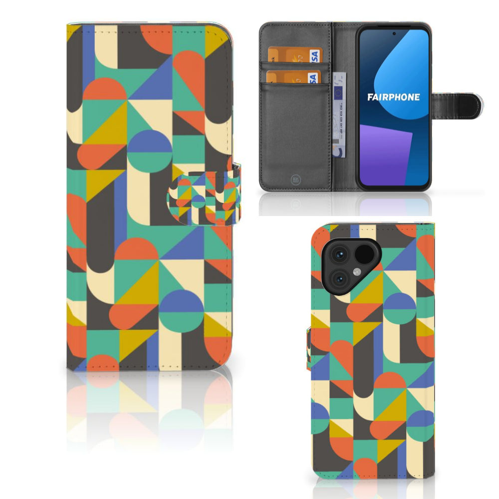 Fairphone 5 Telefoon Hoesje Funky Retro