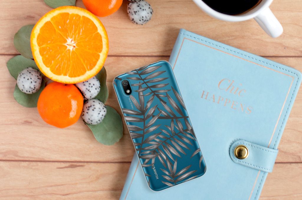Huawei Y5 (2019) TPU Case Leaves Grey