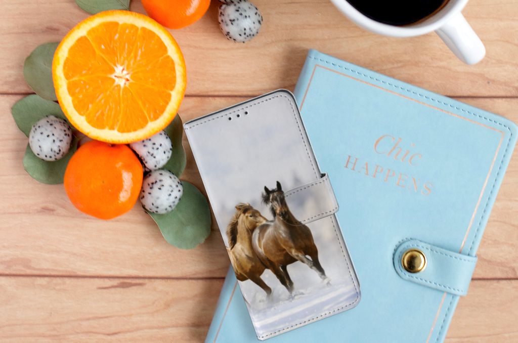 OPPO A91 | Reno3 Telefoonhoesje met Pasjes Paarden