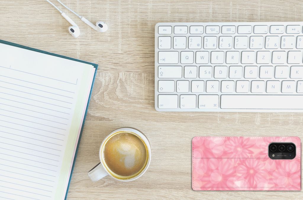 OPPO A54 5G | A74 5G | A93 5G Smart Cover Spring Flowers - B2C Telecom