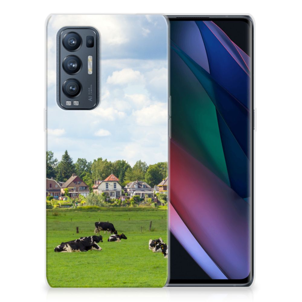 OPPO Find X3 Neo TPU Hoesje Koeien B2C Telecom