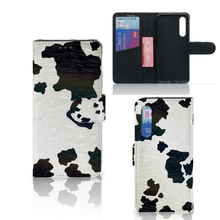 Xiaomi Mi 9 SE Telefoonhoesje met Pasjes Koeienvlekken