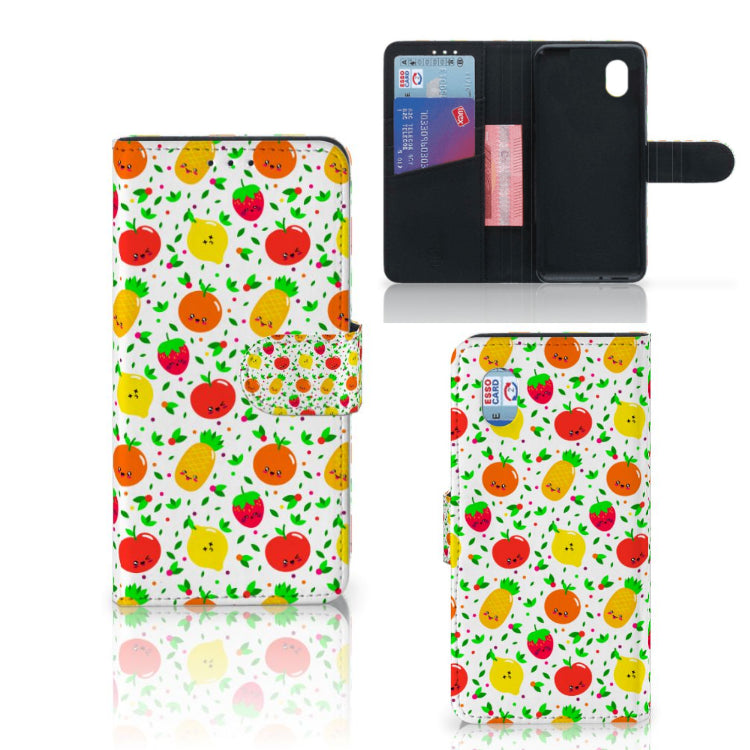 Fruits Hoesje Alcatel 1B (2020) / Alcatel 1B 2020 / 1B (2020) Kaartenvak 3 Pasjes Duurzaam | Book Case