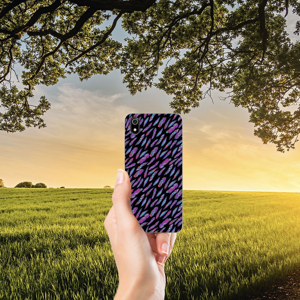 Xiaomi Redmi 7A TPU bumper Feathers Color