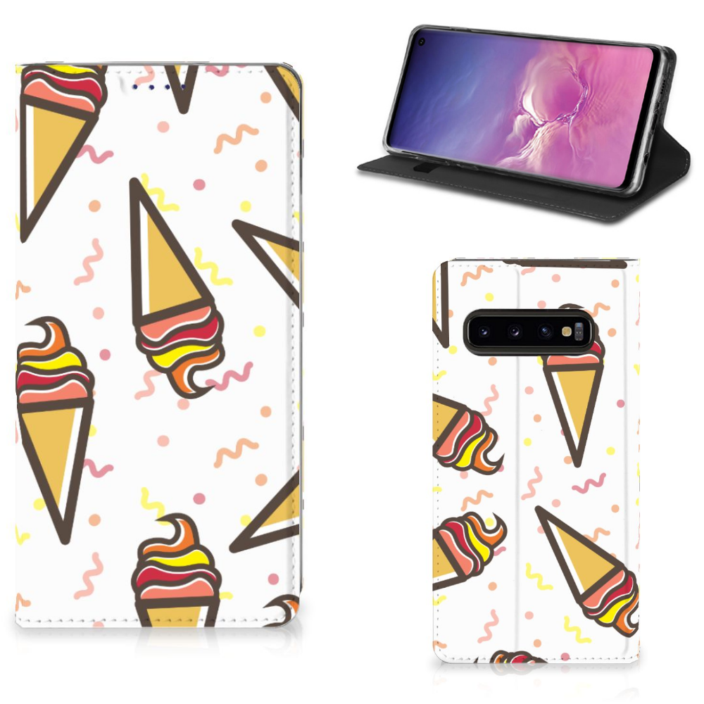 Samsung Galaxy S10 Flip Style Cover Icecream