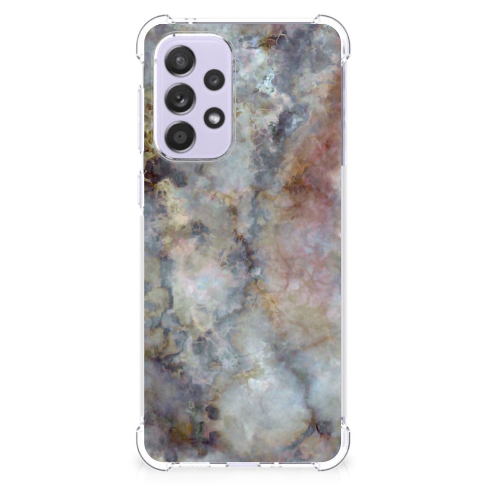Samsung Galaxy A33 Anti-Shock Hoesje Marmer Grijs B2C Telecom