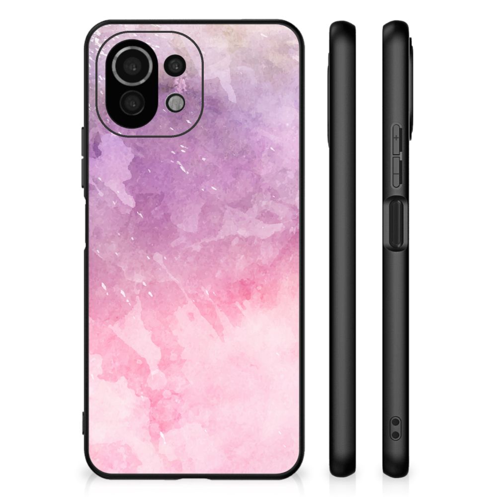 Kleurrijke Telefoonhoesje Xiaomi 11 Lite 5G NE | Mi 11 Lite Pink Purple Paint B2C Telecom