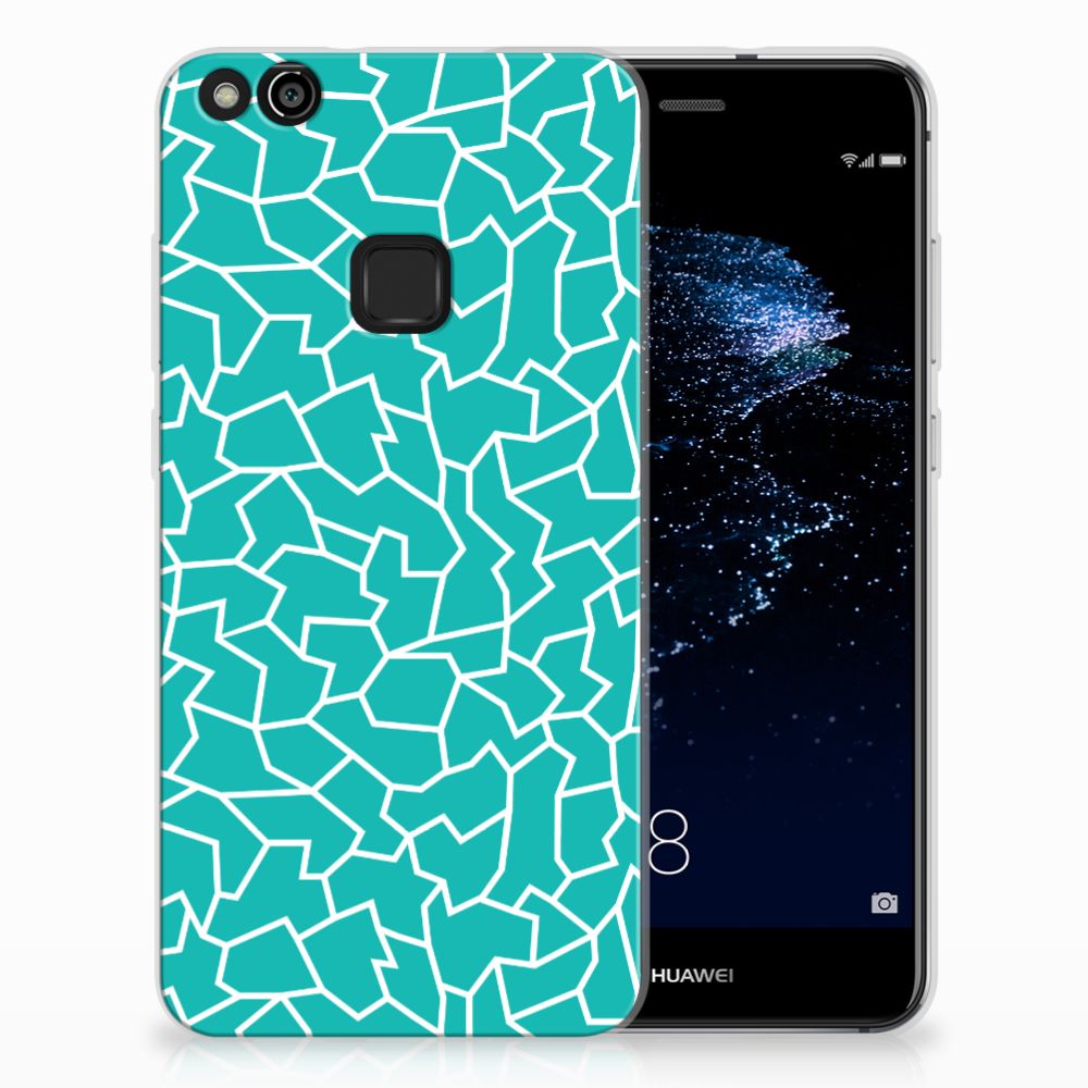 Huawei P10 Lite Hoesje maken Cracks Blue